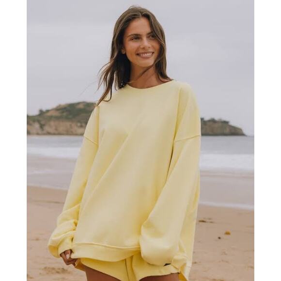 Daily Drills Sweaters - XS/S Daily Drills Oversized Sport Crew Lemonade